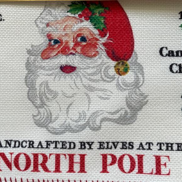 Lillian August Christmas SANTA CLAUS Placemat Set of 4 Holiday Decor 13x19 New - Picture 3 of 16